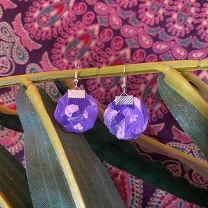 Handmade clay earrings